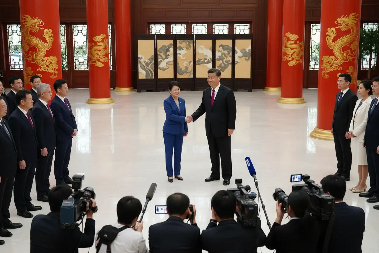 習近平、トランプ氏・プーチン氏相次ぎ接遇　主要国関係の安定化を強調