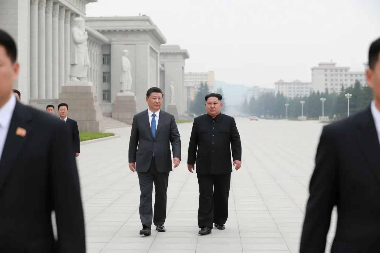 習近平、7年ぶり平壌訪問で金正恩と会談　対中朝関係強化・実務協力拡大表明