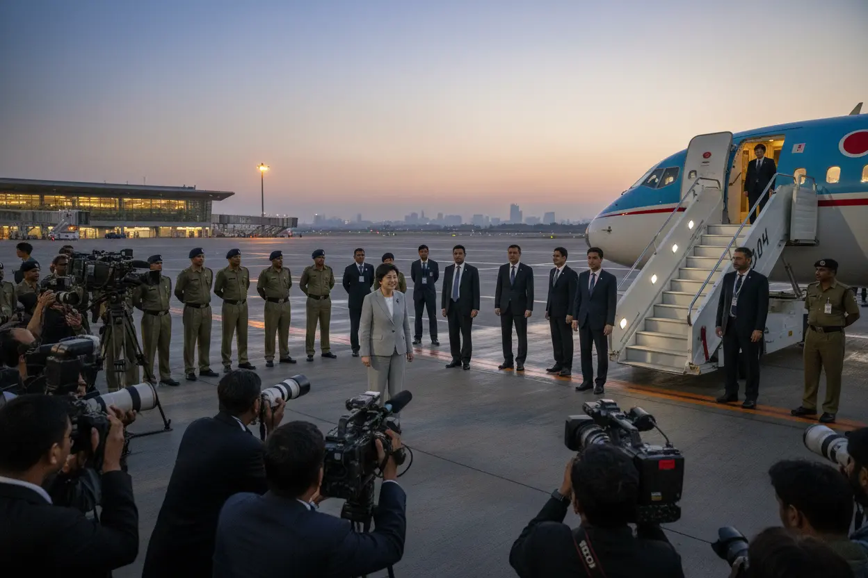 高市早苗首相　ニューデリーへ出発　日印協力強化、年次サミットと経済フォーラム150人超