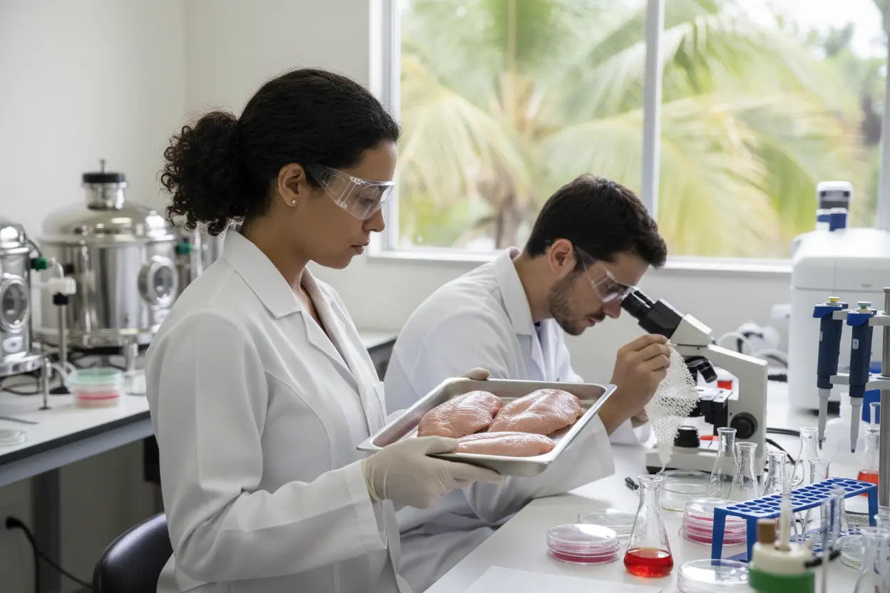 Embrapa 培養肉商業化へ　植物由来スキャフォールドで鶏胸肉など試作