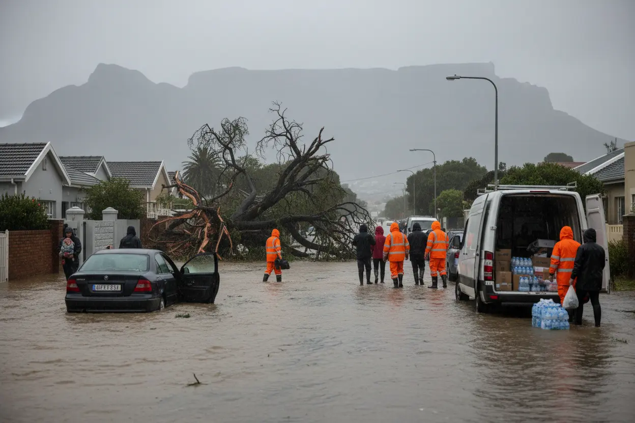 西ケープ州で暴風雨、10人死亡確認　ウィンデ氏事務所、浸水・倒木で8万3000人影響