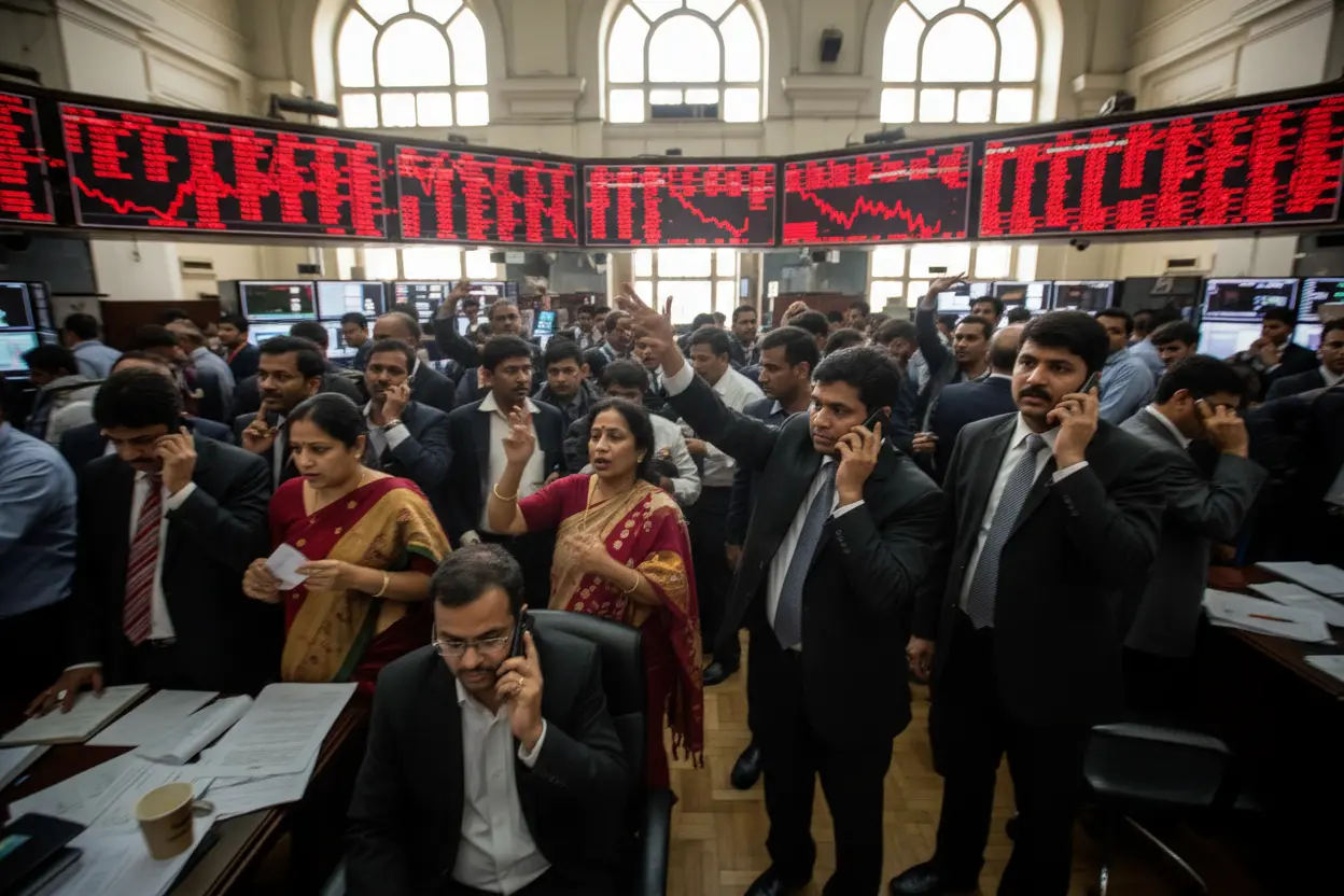 原油約25％高で株式急落　センセックス1,862.15ポイント安、Nifty50は582.40ポイント安