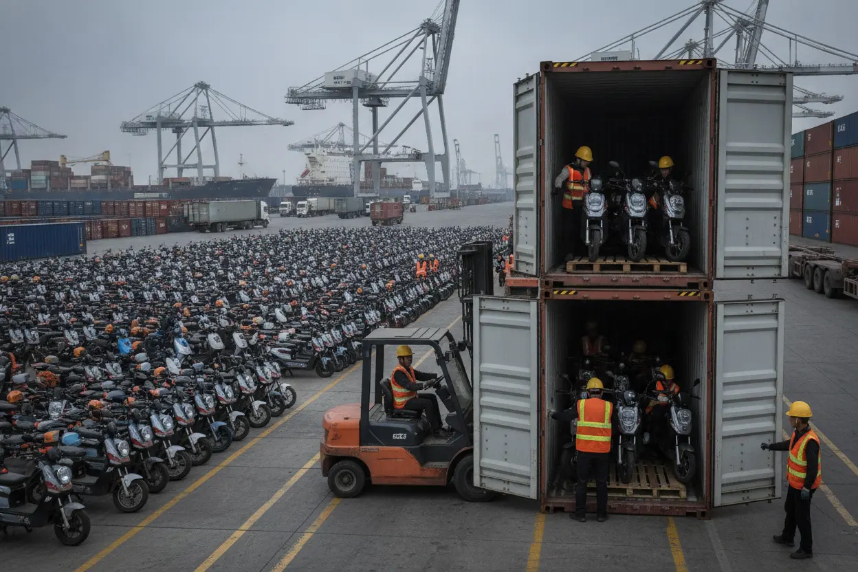 中国製電動二輪車の世界進出加速　2025年輸出2670万台超、無錫クラスター支援