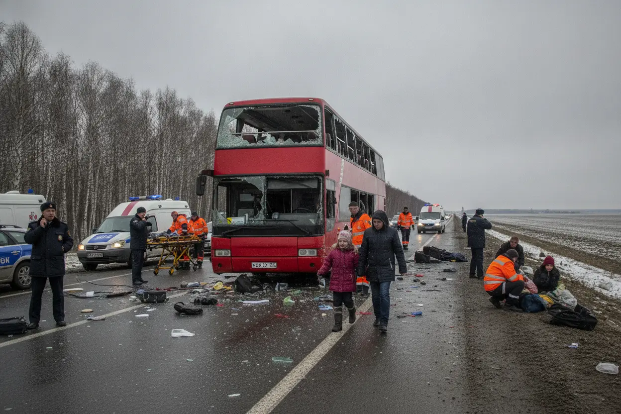 ブリャンスク州でベラルーシユースのバスにドローン攻撃　引率女性死亡、入院7人に子ども5人
