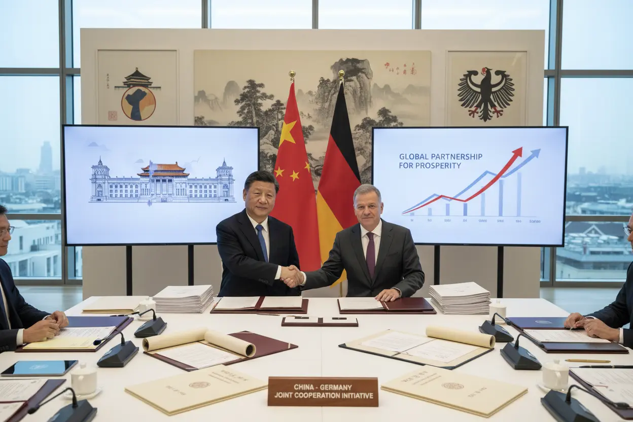 中国とドイツ、経済成長と外交強化で戦略的パートナーシップ深化