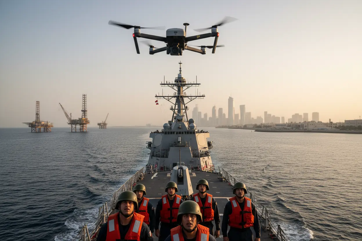 イスラム革命防衛隊海軍、バーレーン米第5艦隊に無人機攻撃　被害不明・調査