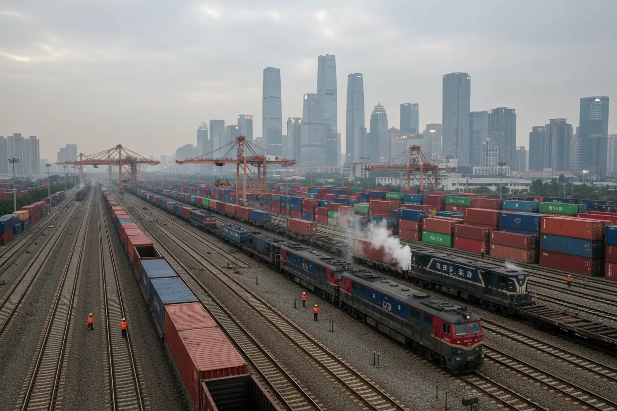 中国の鉄道貨物、1〜5月「着実な成長」　国営運営者公表
