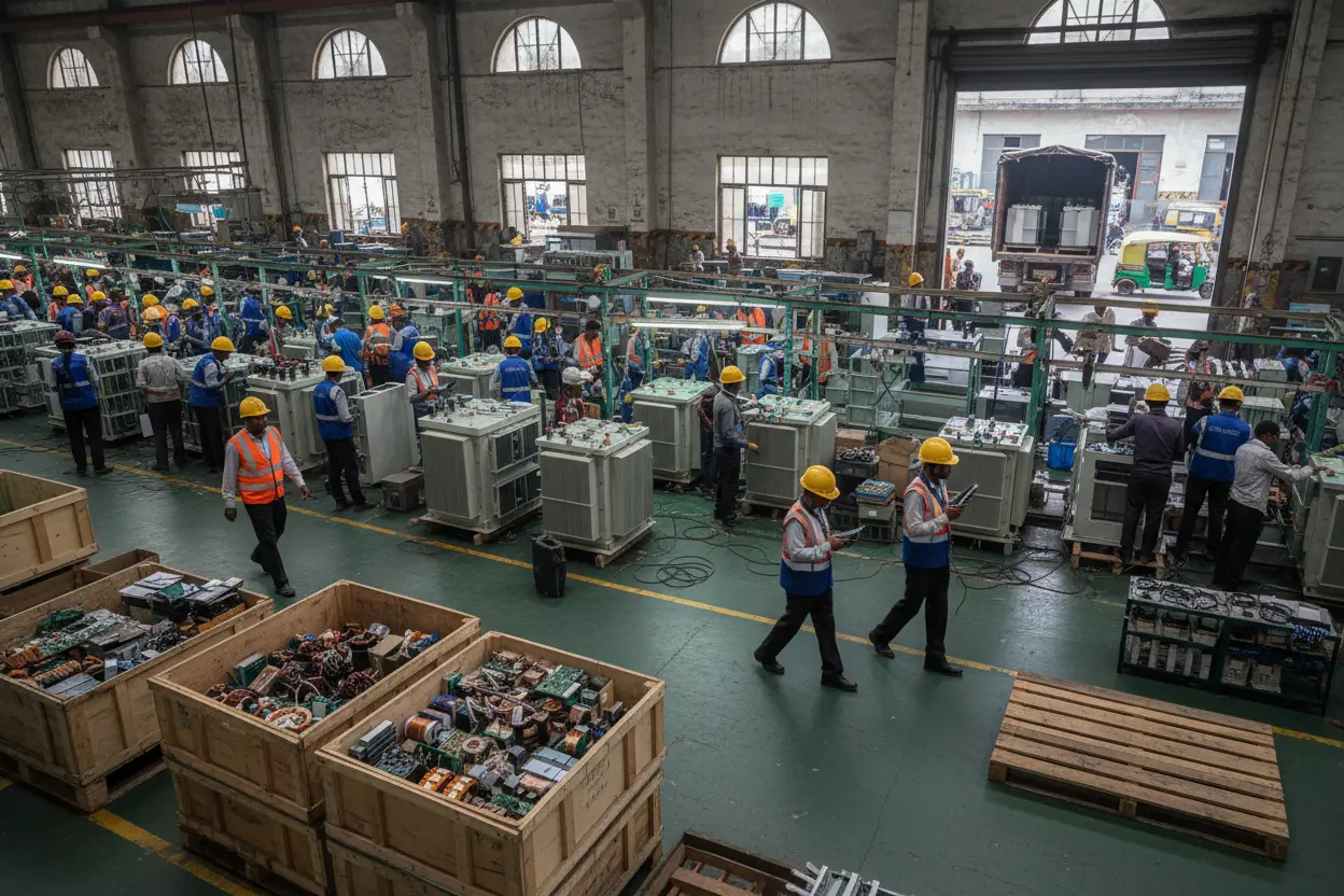 インド電気機器産業　2035年 生産規模1,950〜2,350億ドルへ　現状維持で輸入依存70％超のリスク