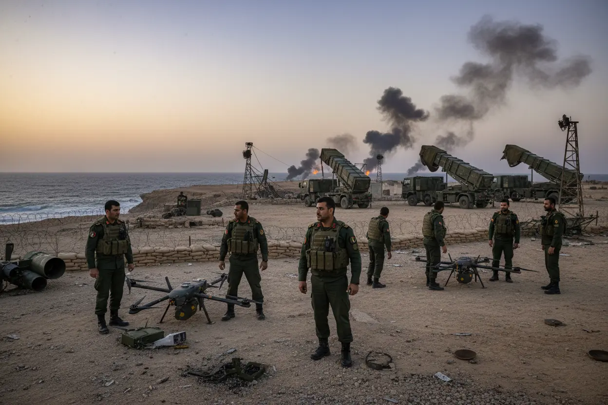 イスラム革命防衛隊、即時かつ痛烈な報復辞さず　米など18目標攻撃実施と主張　ホルムズ海峡閉鎖