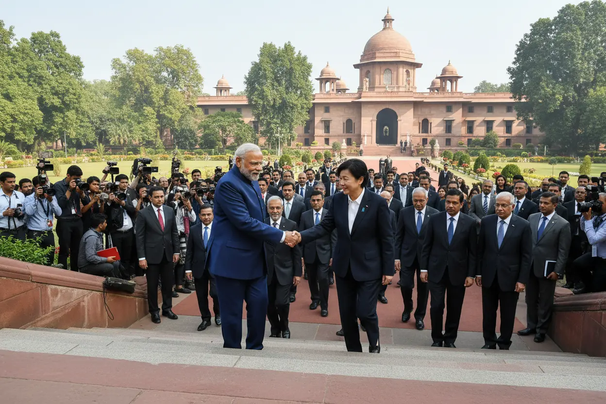 モディ首相と高市早苗首相、ハイデラバード・ハウスで会談　戦略的連携強化を確認