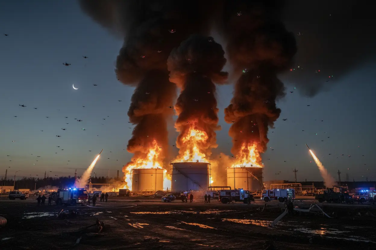 ロシア、侵食の嵐：110機超ドローン襲来とパイプライン危機が国家財政を揺るがす！