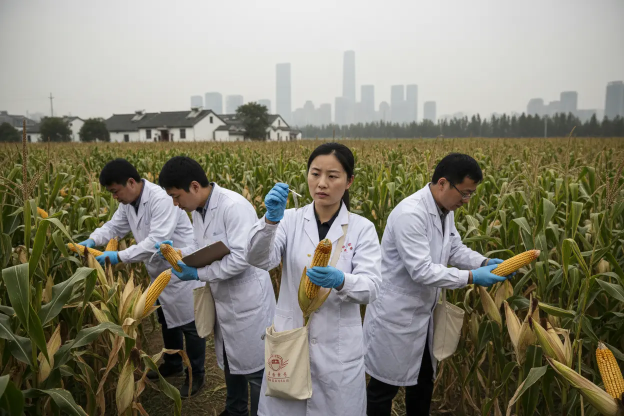 中国　トウモロコシ高タンパク遺伝子2種特定　粒肉タンパク10％から15％へ