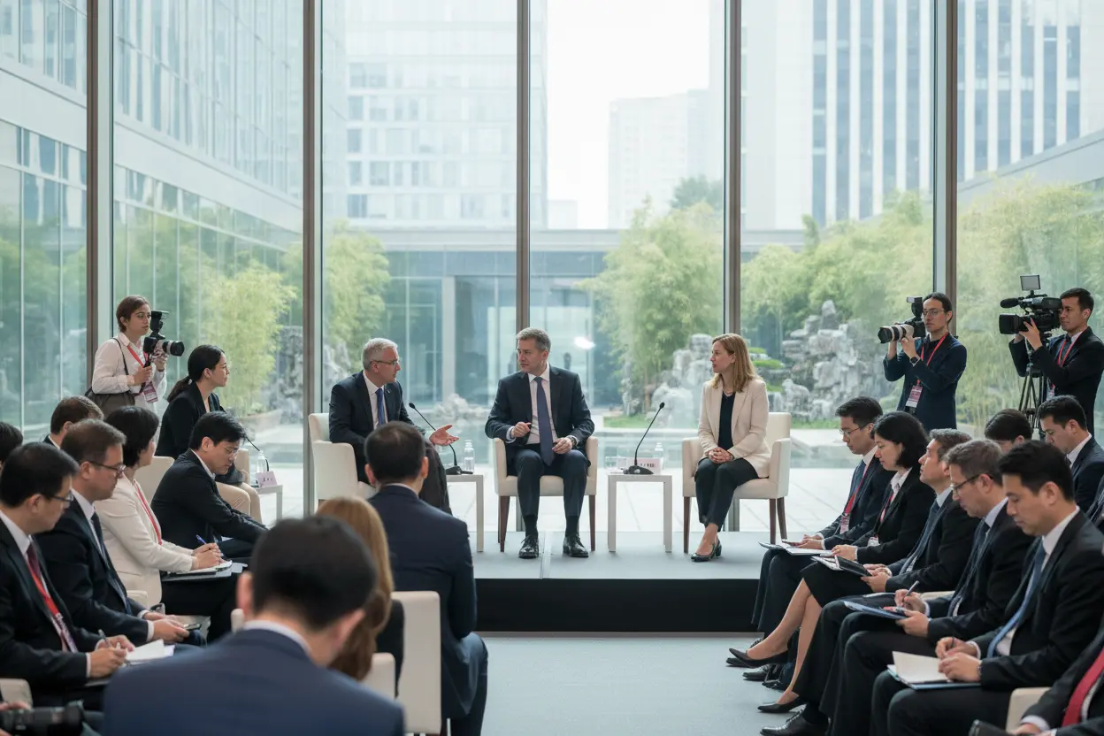 企業トップ、対中イノベーション参加強調　蘇州会議でハイテク投資シフト示唆