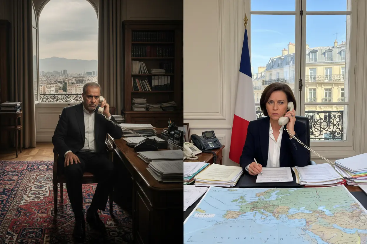 イラン外相と仏外相　電話協議で緊張緩和確認、情報共有と危機管理強化へ