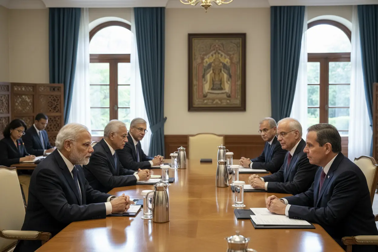 モディ首相、ルビオ米国務長官と防衛・戦略技術で協力強化協議　クアッド外相会合控え訪問