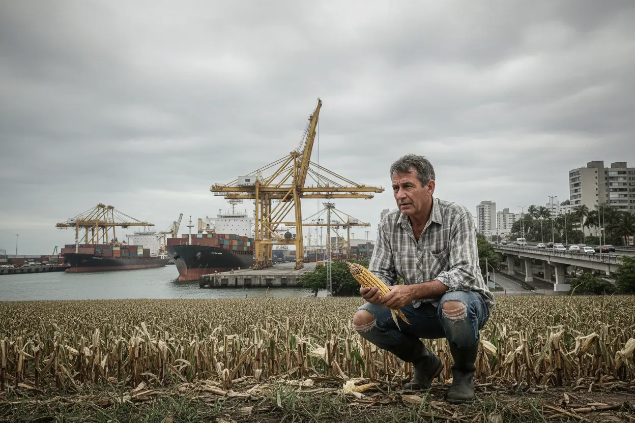 ブラジル経済に激震！721億ドル黒字見通しの裏で食料高騰と輸出急減が進行中