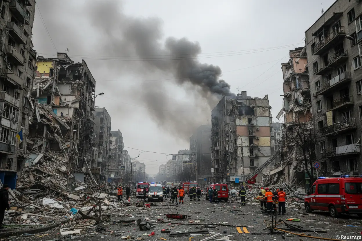 ロシア、キエフなど軍事目標攻撃と発表　国防省「全目標命中」政府施設や住宅に損傷報告