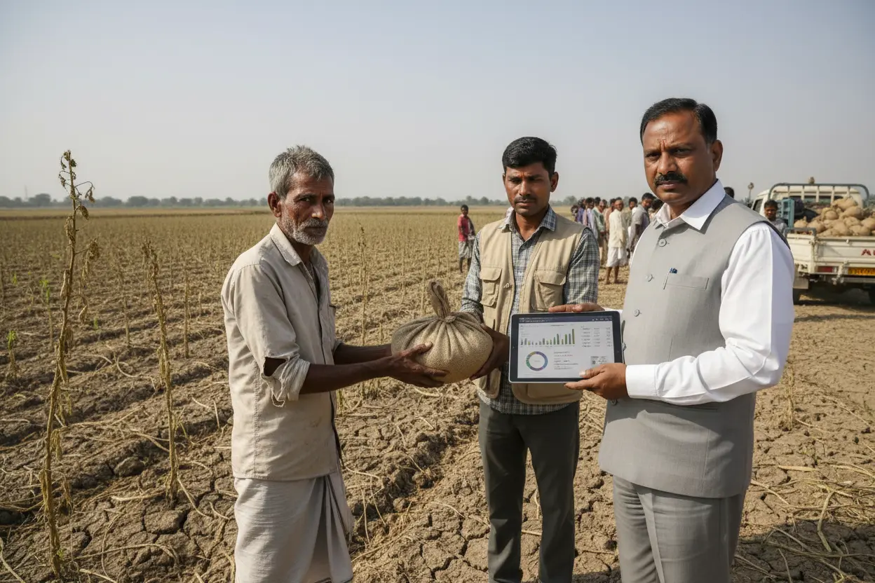 5mini インド、成長率約７％でも農村旱魃と財政の綻びが拡大！家計保護は機能するか