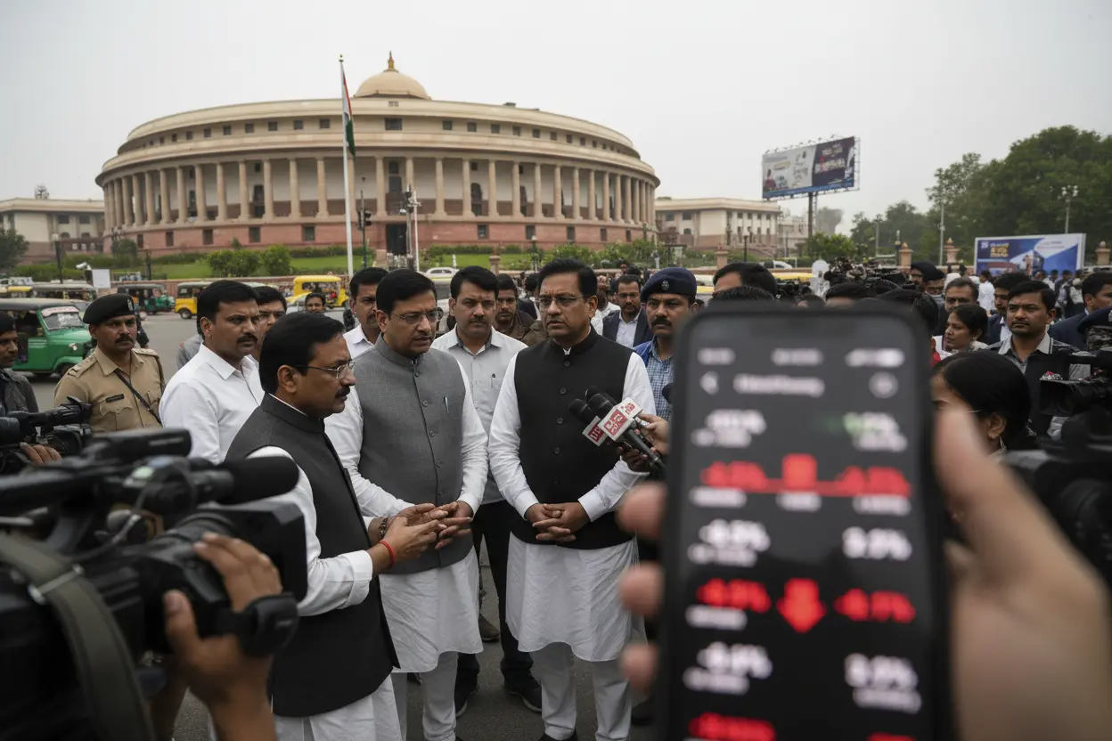 インド議会に衝撃！西アジア危機で相場急落、外交と市場の均衡が揺らぐ