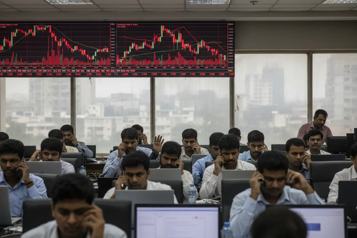 Nifty 50 約240ポイント安で引け　中東緊張再燃とAI懸念で売り広がり