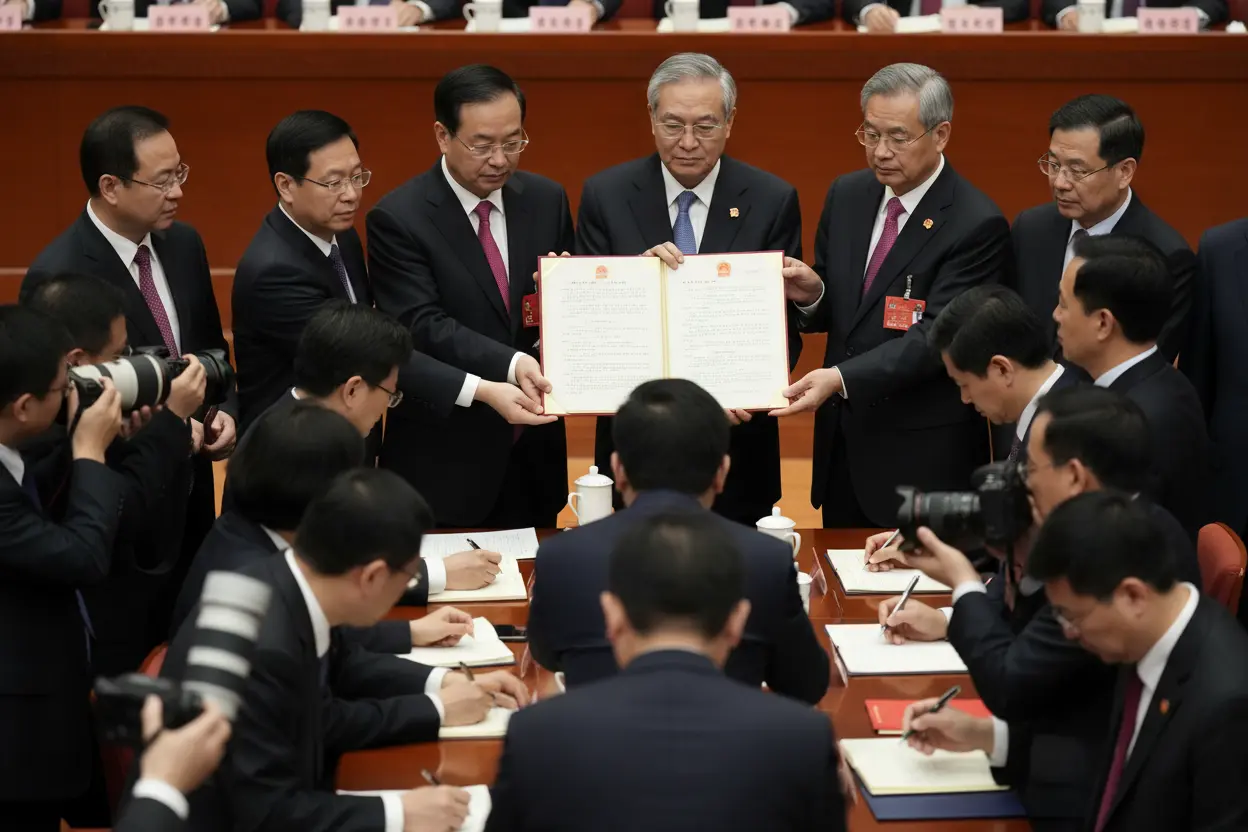 中国、2026～2030年国家人権行動計画発表　近代化成果の公正配分と実施体制明確化