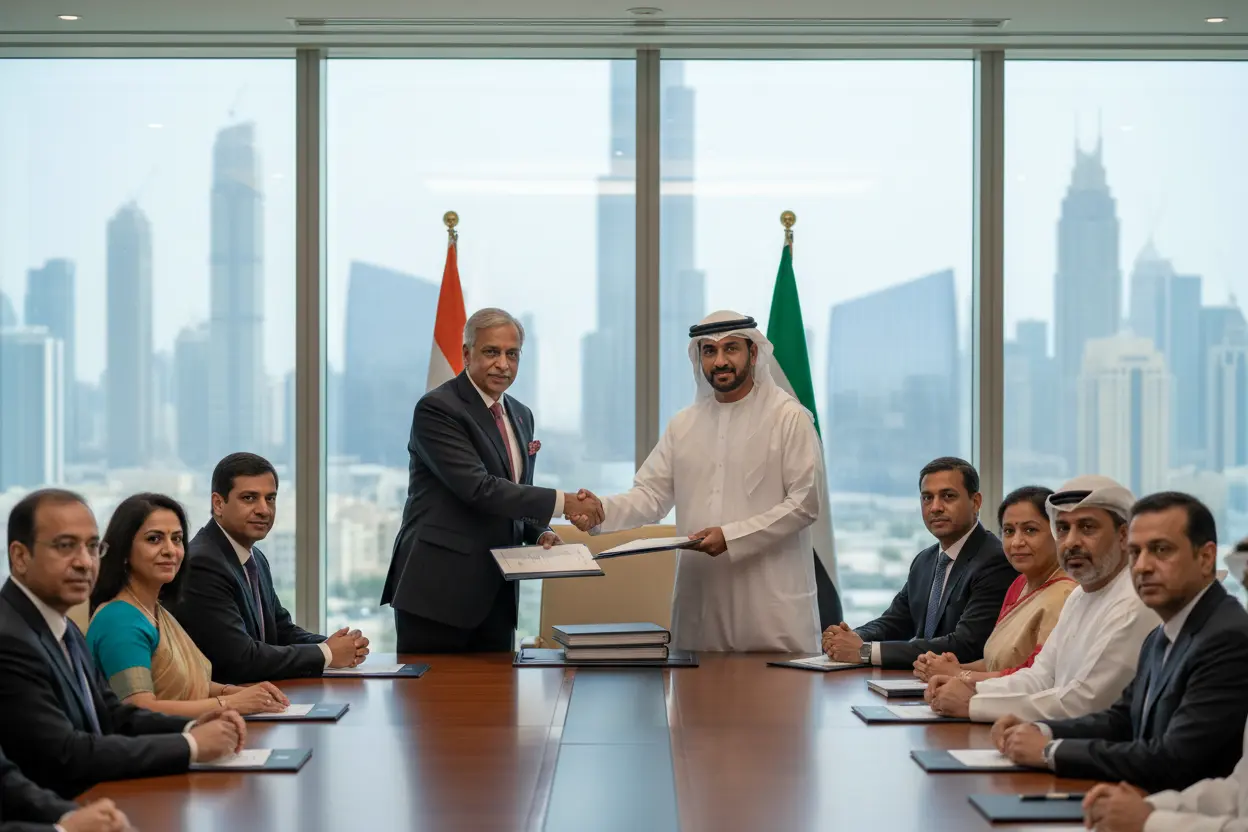 UAEとインド、ドバイでCEPA推進確認　2032年までに二国間貿易2000億ドル目標再確認