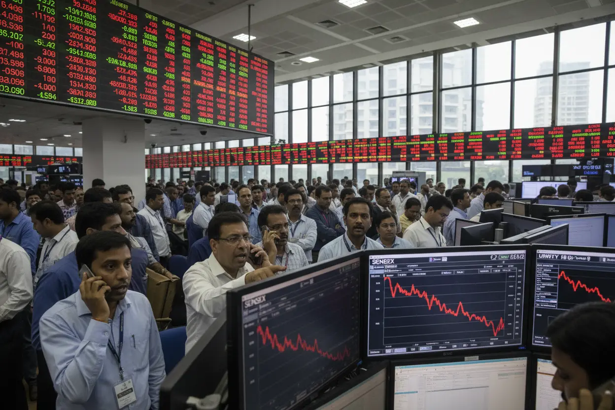 インド株がウェストアジア衝撃でセンセックス約２５００急落！成長神話揺らぐ