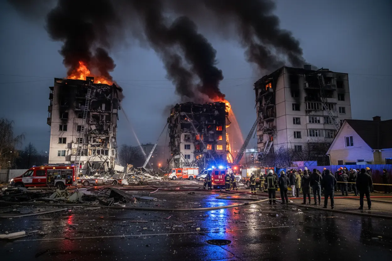 モスクワと周辺で多数ドローン攻撃、3人死亡・17人負傷　「ウクライナ起源」とされる