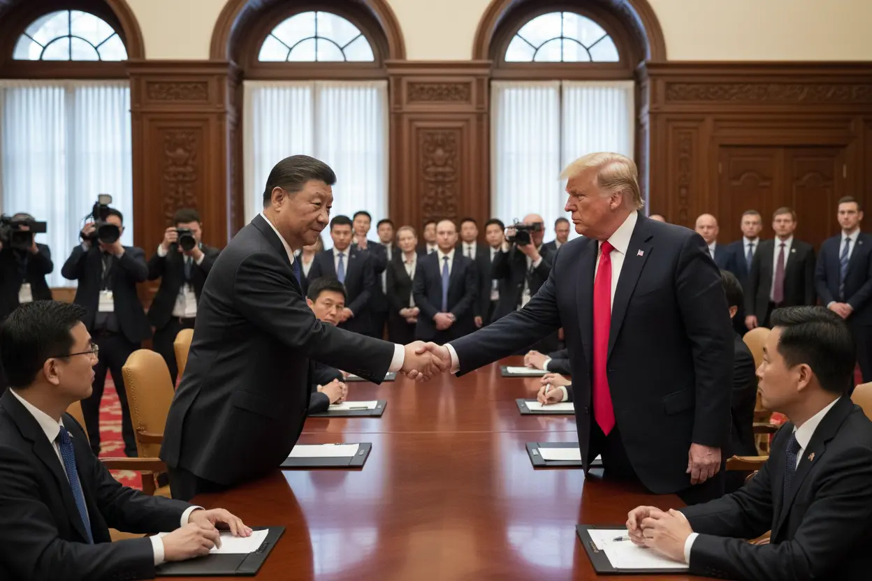 習近平・トランプ会談　「建設的な戦略的安定」合意、貿易投資評議会設立へ