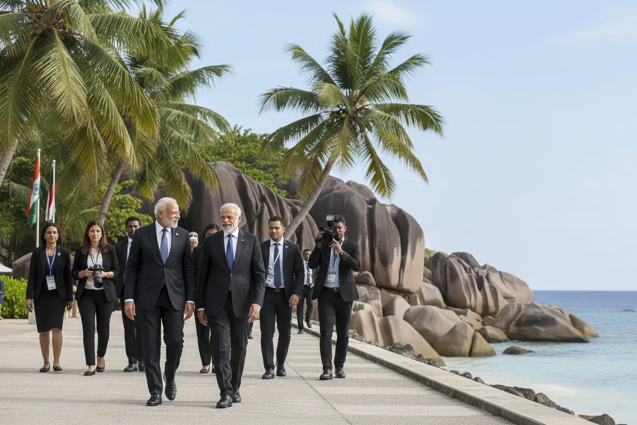モディ首相、セーシェルで「機会の海」構想　協力強化へ