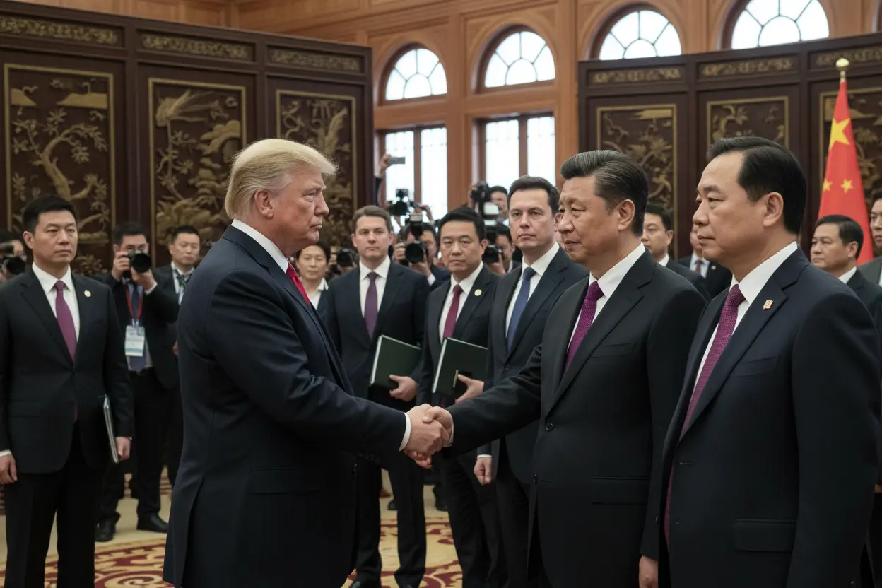 トランプ北京訪問　安定回帰と膠着鮮明、AIチップ販売突破なし