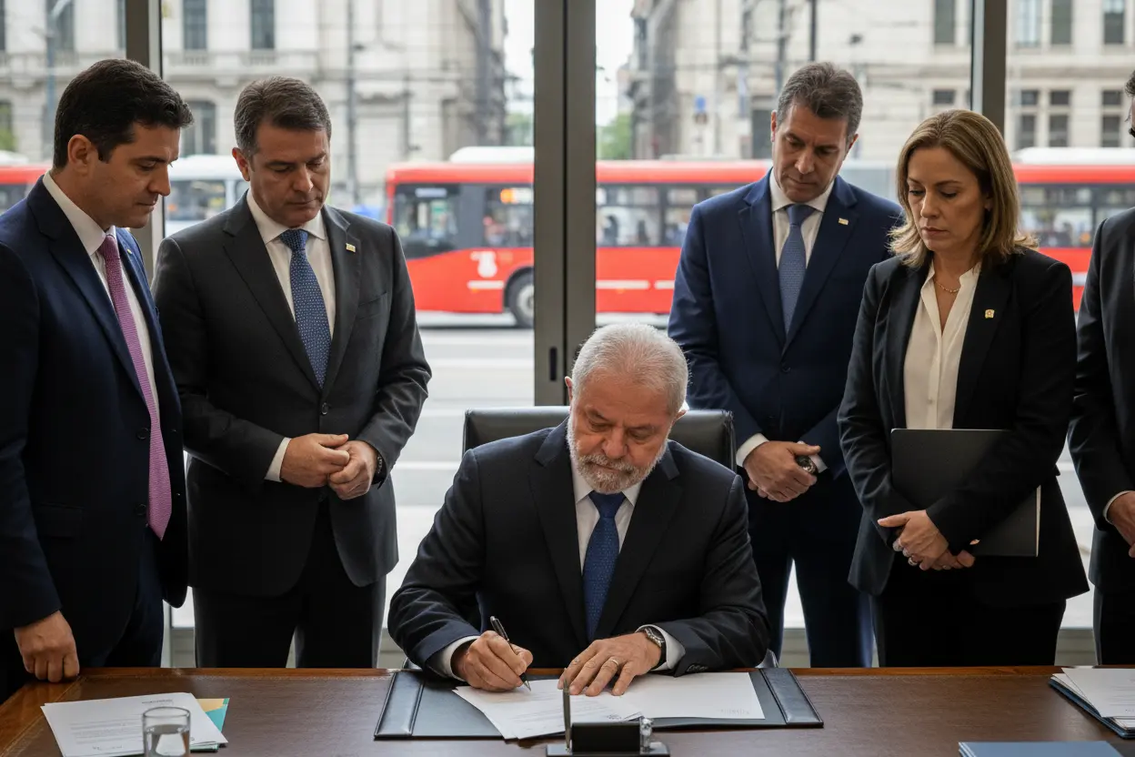 ルラ大統領、公共集合交通の新法令署名　Cide活用で資金多様化、複数条項拒否